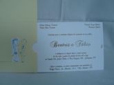 Convite de Casamento Puxadinho Creme