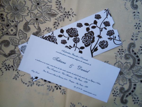 Convite de Casamento Florido