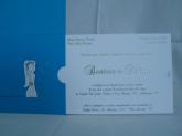Convite de Casamento Puxadinho Azul